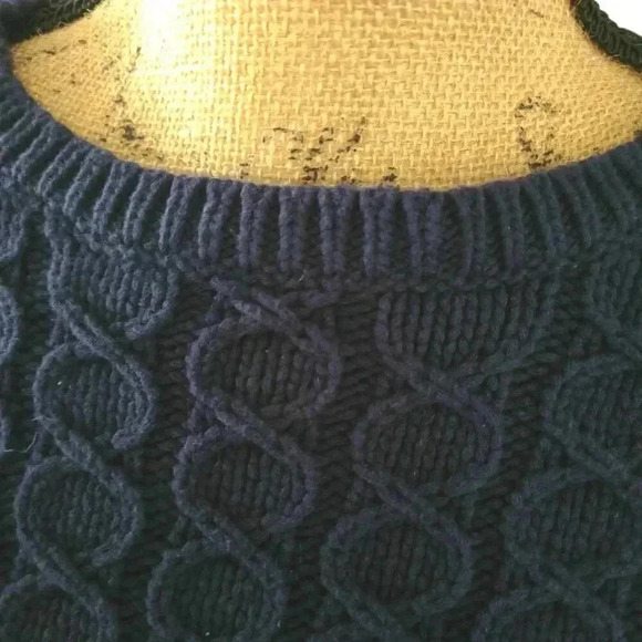 Tommy Hilfiger Cable Knit Sweater in navy blue - Picture 2 of 5